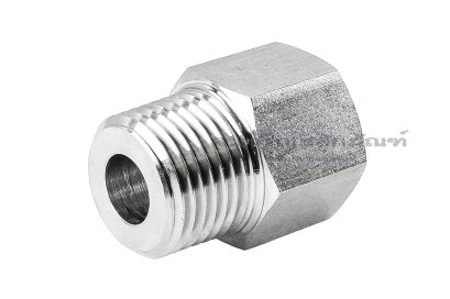 ข้อต่อตรงสแตนเลส (เกลียวนอก x เกลียวใน) 1/2"-14 NPT x M20x1.5 ข้อต่อลด-ข้อต่อเพิ่ม