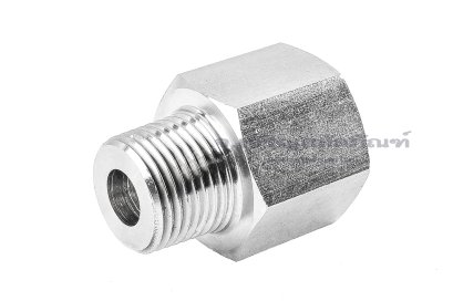 ข้อต่อตรงสแตนเลส (เกลียวนอก x เกลียวใน) 3/8"-18 NPT x M20x1.5 ข้อต่อลด-ข้อต่อเพิ่ม