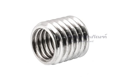 ตัวหนอนซ่อมเกลียวสแตนเลส เกลียวในขนาด M8x1.25 เกลียวนอกขนาด M10x1.5 ความยาว 10 mm
