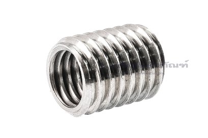 ตัวหนอนซ่อมเกลียวสแตนเลส เกลียวในขนาด M8x1.25 เกลียวนอกขนาด M10x1.5 ความยาว 12 mm
