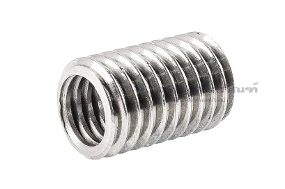 ตัวหนอนซ่อมเกลียวสแตนเลส เกลียวในขนาด M8x1.25 เกลียวนอกขนาด M10x1.5 ความยาว 15 mm