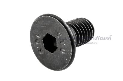 น็อตหัวจมเตเปอร์ดำ 1/4&quot; เกลียว UNF-28 ยาว 1/2&quot; เกรด 10.9 เกลียวตลอด