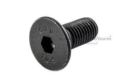 น็อตหัวจมเตเปอร์ดำ 1/4" เกลียว UNF-28 ยาว 5/8" เกรด 10.9 เกลียวตลอด
