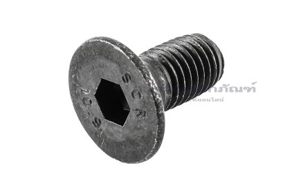 น็อตหัวจมเตเปอร์ดำ M12x25 เกรด 10.9 เกลียวตลอด เกลียวซ้าย