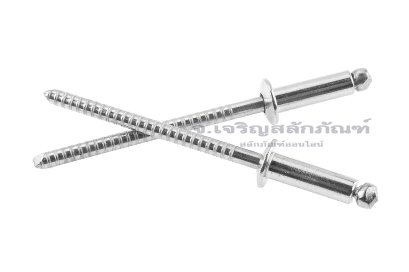 ลูกยิงรีเวท-ตะปูยิงรีเวท (316 Stainless Steel Blind Rivet ) สแตนเลสเกรด 316 ขนาด 3.2x10 mm รุ่นสแตนเลสทั้งตัว