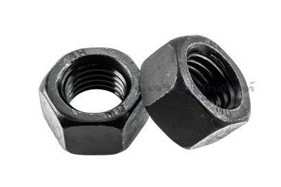 หัวน็อตดำ Hex Nut M24x3.0 (หัวน็อตเบอร์ 36) เกรด 8.8 เกลียวซ้าย