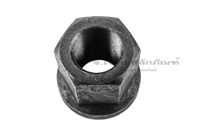 หัวน็อตติดจานทรงสูง-หัวน็อตติดแหวนหนาเหล็กดำ (Flange Hex Nut Carbon Steel, High Type) M30x1.5 เกรด 10.9