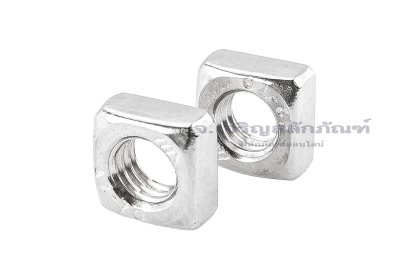 หัวน็อตทรงสี่เหลี่ยมสแตนเลส ( Stainless Square Nut ) ขนาด M5 วงนอก 8 mm สูง 3.8 mm