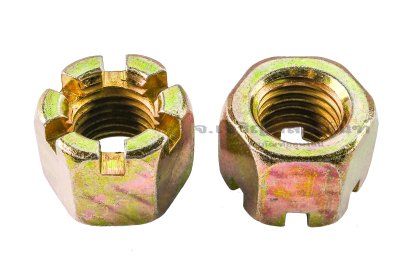 หัวน็อตผ่า-หัวน็อตทรงปราสาท-ทรงมงกุฎ M20x2.5 เกรด 8.8 (ประแจขันเบอร์ 30 สูง 24 mm)