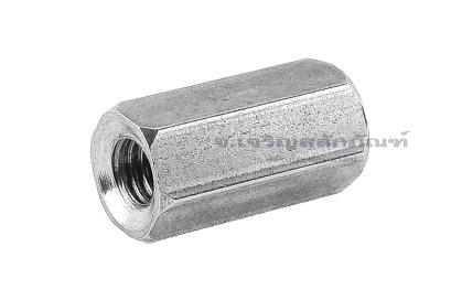 หัวน็อตยาว-ข้อต่อสตัดสแตนเลส 304 ขนาด M3 ยาว 10 mm (หัวน็อตเบอร์ 5) หัวน็อตตัวเมียยาวพิเศษ