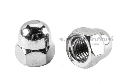 หัวน็อตหมวก-หัวน็อตแบบปิดสแตนเลสเกรด 316 Dome Hex Nut Stainless M12x1.75