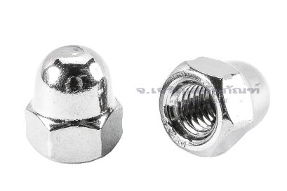 หัวน็อตหมวก-หัวน็อตแบบปิดสแตนเลสเกรด 316 Dome Hex Nut Stainless M6x1.0