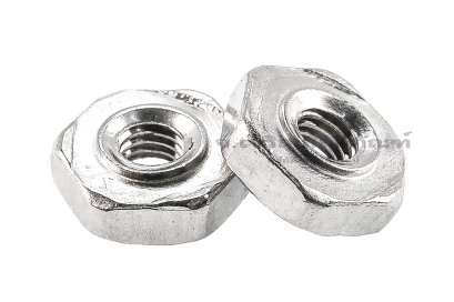 หัวน็อตหัวน็อตอาร์คสแตนเลสเกรด 304 หัวน็อตเชื่อมทรงหกเหลี่ยม ขนาด M3x0.5