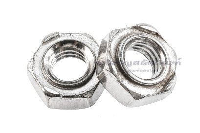 หัวน็อตหัวน็อตอาร์คสแตนเลสเกรด 304 หัวน็อตเชื่อมทรงหกเหลี่ยม ขนาด M6x1.0