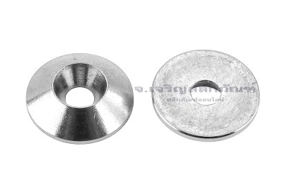 แหวนรองน็อตหัวเตเปอร์ สแตนเลส ทรงกรวยตัดด้านในตัน (304 Stainless Steel Countersunk Washer) ขนาด M3 วงนอก 10 สูง 3 mm