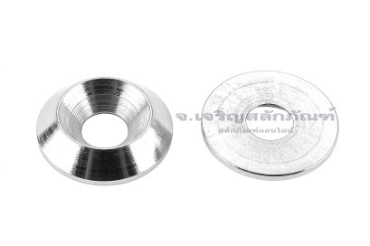 แหวนรองน็อตหัวเตเปอร์ สแตนเลส ทรงกรวยตัดด้านในตัน (304 Stainless Steel Countersunk Washer) ขนาด M5 วงนอก 16 สูง 3.5 mm
