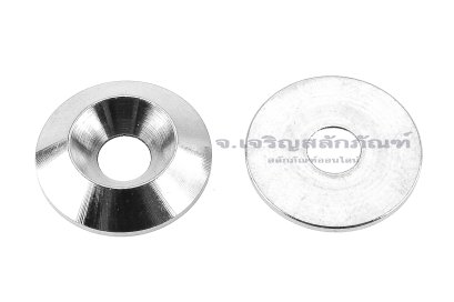 แหวนรองน็อตหัวเตเปอร์ สแตนเลส ทรงกรวยตัดด้านในตัน (304 Stainless Steel Countersunk Washer) ขนาด M5 วงนอก 18 สูง 3.5 mm
