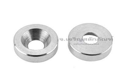 แหวนรองน็อตหัวเตเปอร์ สแตนเลส ทรงเรียบด้านในตัน (304 Stainless Steel Countersunk Washer) ขนาด M4 วงนอก 13 สูง 3 mm