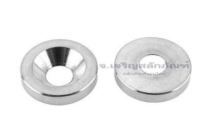 แหวนรองน็อตหัวเตเปอร์ สแตนเลส ทรงเรียบด้านในตัน (304 Stainless Steel Countersunk Washer) ขนาด M5 วงนอก 16 สูง 3 mm