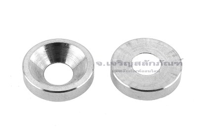 แหวนรองน็อตหัวเตเปอร์ สแตนเลส ทรงเรียบด้านในตัน (304 Stainless Steel Countersunk Washer) ขนาด M6 วงนอก 18 สูง 4 mm