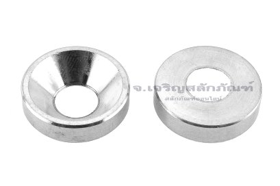 แหวนรองน็อตหัวเตเปอร์ สแตนเลส ทรงเรียบด้านในตัน (304 Stainless Steel Countersunk Washer) ขนาด M8 วงนอก 20 สูง 5 mm