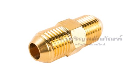 ข้อต่อตรงทองเหลือง (หัวแฟร์ x หัวแฟร์)  M14x1.5 x M14x1.5