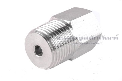 ข้อต่อตรงสแตนเลส (เกลียวนอก x เกลียวใน) 3/8"-19 x M8x1.0 ข้อต่อลด-ข้อต่อเพิ่ม