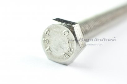 น็อตหัวเหลี่ยมสแตนเลส Stainless Steel Hex Bolt M12x120