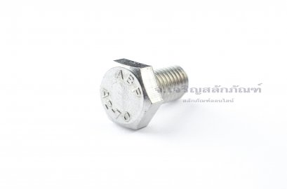 น็อตหัวเหลี่ยมสแตนเลส Stainless Steel Hex Bolt M12x20