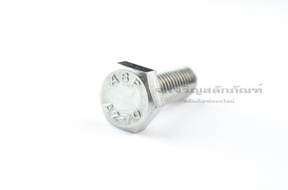 น็อตหัวเหลี่ยมสแตนเลส Stainless Steel Hex Bolt M12x30