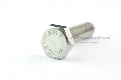 น็อตหัวเหลี่ยมสแตนเลส Stainless Steel Hex Bolt M12x45