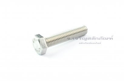 น็อตหัวเหลี่ยมสแตนเลส Stainless Steel Hex Bolt M12x55