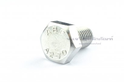 น็อตหัวเหลี่ยมสแตนเลส Stainless Steel Hex Bolt M14x25