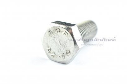 น็อตหัวเหลี่ยมสแตนเลส Stainless Steel Hex Bolt M16x40