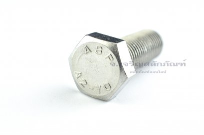 น็อตหัวเหลี่ยมสแตนเลส Stainless Steel Hex Bolt M16x45