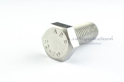 น็อตหัวเหลี่ยมสแตนเลส Stainless Steel Hex Bolt M18x45