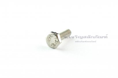 น็อตหัวเหลี่ยมสแตนเลส Stainless Steel Hex Bolt M3x10