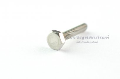 น็อตหัวเหลี่ยมสแตนเลส Stainless Steel Hex Bolt M3x15