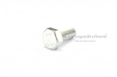 น็อตหัวเหลี่ยมสแตนเลส Stainless Steel Hex Bolt M5x12