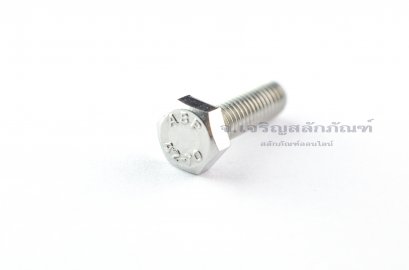 น็อตหัวเหลี่ยมสแตนเลส Stainless Steel Hex Bolt M5x15