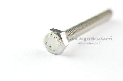 น็อตหัวเหลี่ยมสแตนเลส Stainless Steel Hex Bolt M5x40