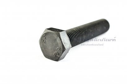 น็อตเหลี่ยมดำแข็งพิเศษ M16x80 เกลียวตลอด
