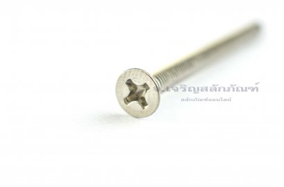 น็อตหัวเตเปอร์แฉกสแตนเลส M3x35