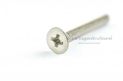 น็อตหัวเตเปอร์แฉกสแตนเลส M4x30