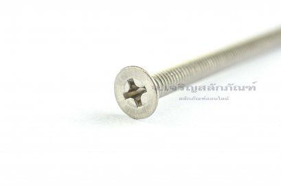 น็อตหัวเตเปอร์แฉกสแตนเลส M4x45