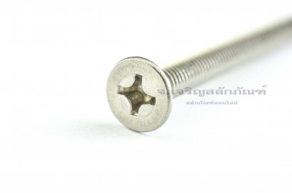 น็อตหัวเตเปอร์แฉกสแตนเลส M6x65