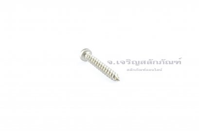 สกรูเกลียวปล่อยสแตนเลสหัวกลมแฉก 4.5x30