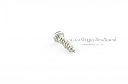 สกรูเกลียวปล่อยสแตนเลสหัวกลมแฉก 5x20