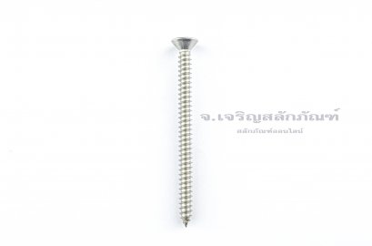 สกรูเกลียวปล่อยสแตนเลสหัวเตเปอร์แฉก #10x2.1/2&quot; (4.7x63 mm)
