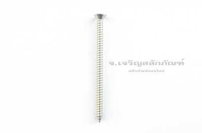 สกรูเกลียวปล่อยสแตนเลสหัวเตเปอร์แฉก #10x3&quot; (4.7x76 mm)